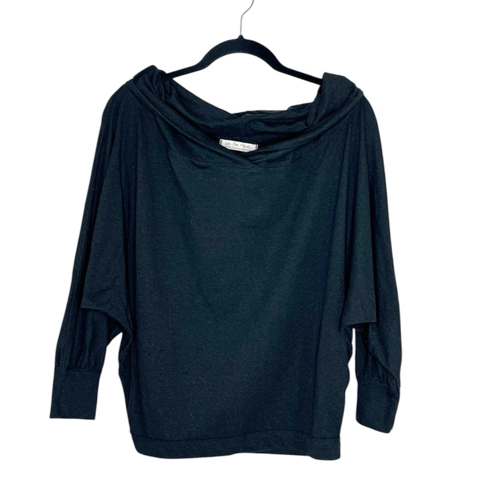 We The Free FP Sequoia Wide Neck Off Shoulder Top in Black size XS
